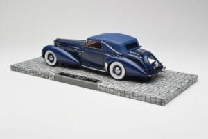 Delage D8-120 Kabriolets Two Tone Zils Minichamps 1:18 107115132 Sveķi — attēls 5 no 6