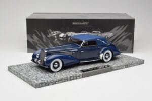 Delage D8-120 Kabriolets Two Tone Zils Minichamps 1:18 107115132 Sveķi — attēls 6 no 6