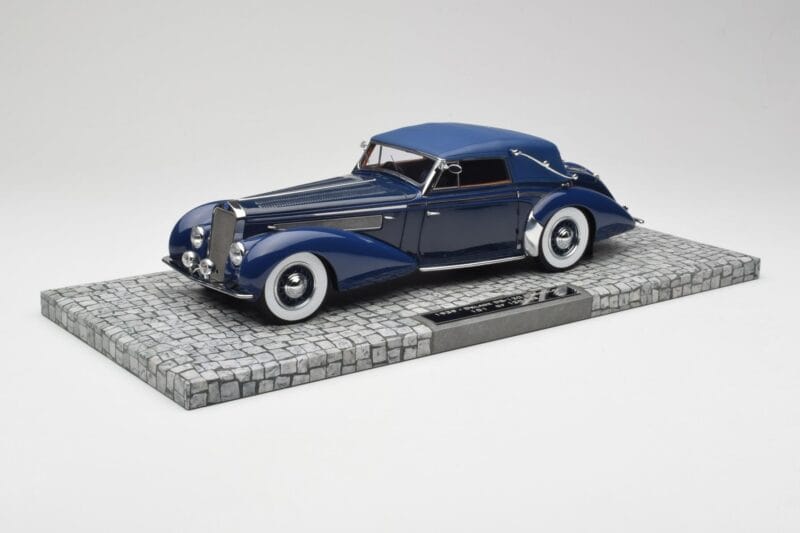 Delage D8-120 Kabriolets Two Tone Zils Minichamps 1:18 107115132 Sveķi