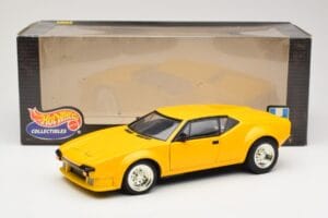 De Tomaso Pantera Dzeltens Hot Wheels 1:18 27809 Metāls — attēls 8 no 8