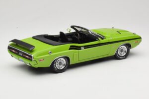 Dodge Challenger Kabriolets Zaļš Greenlight 1:18 12803-06G Metāls — attēls 3 no 8