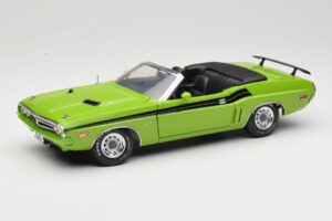 Dodge Challenger Kabriolets Zaļš Greenlight 1:18 12803-06G Metāls