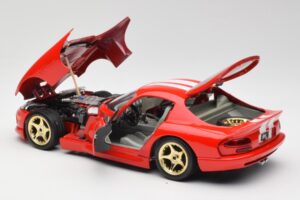 Dodge Viper GTS Sarkans Bburago 1:18 3075 Metāls — attēls 5 no 8