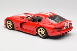 Dodge Viper GTS Sarkans Bburago 1:18 3075 Metāls — attēls 7 no 8
