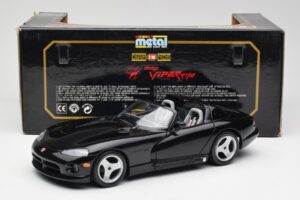 Dodge Viper RT/10 Melns Bburago 1:18 3065 Metāls — attēls 8 no 8