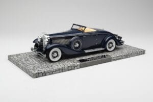 Duesenberg SJN Convertible Coupe Midnight Blue Minichamps 1:18 107150332 Metāls