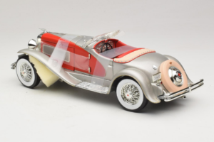 Duesenberg SJ Clark Gable's Car Sudrabs Sarkans ERTL 1:18 7962 Metāls — attēls 5 no 6