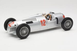 Auto Union Type C #12 H. Stuck Hungarian GP Budapest 1936 Minichamps 1:18 155361012 Metāls — attēls 2 no 6