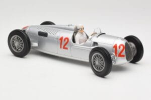 Auto Union Type C #12 H. Stuck Hungarian GP Budapest 1936 Minichamps 1:18 155361012 Metāls — attēls 4 no 6