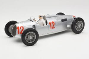 Auto Union Type C #12 H. Stuck Hungarian GP Budapest 1936 Minichamps 1:18 155361012 Metāls