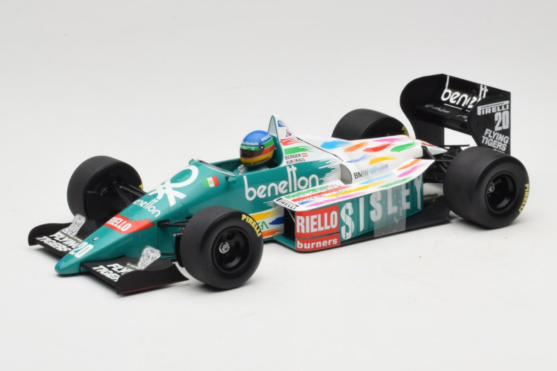 Benetton B186 #20 G. Berger F1 1986 Minichamps 1:18 80439418130 Metāls