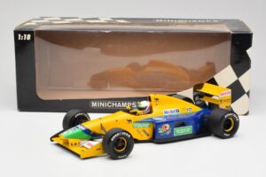 Benetton B191 #19 M. Schumacher F1 1991 Minichamps 1:18 100910119 Metāls — attēls 6 no 6