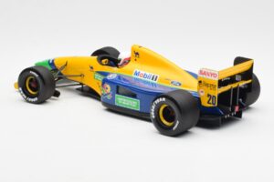 Benetton Ford B191B #20 M. Brundle F1 Early Season 1992 Minichamps 1:18 100920120 Metāls — attēls 5 no 6