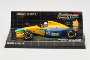 Benetton B191B Ford #20 M. Brundle Early Season F1 1992 Minichamps 1:43 400920120 Metāls