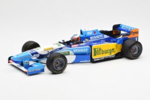 Benetton B195 Renault #1 M. Schumacher Canadian GP 1995 Minichamps 1:18 510950601 Metāls