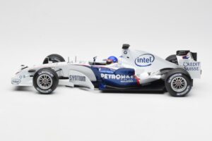 BMW Sauber F1.06 #17 J. Villeneuve F1 2006 Minichamps 1:18 100060017 Metāls — attēls 3 no 6