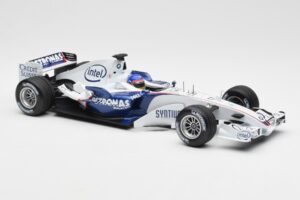 BMW Sauber F1.06 #17 J. Villeneuve F1 2006 Minichamps 1:18 100060017 Metāls — attēls 4 no 6