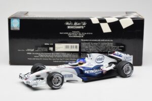 BMW Sauber F1.06 #17 J. Villeneuve F1 2006 Minichamps 1:18 100060017 Metāls — attēls 6 no 6