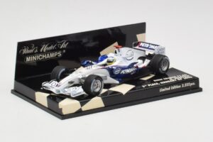 BMW Sauber F1.06 #10 N. Heidfeld Hungarian GP 3rd Place 2006 Minichamps 1:43 400060116 Metāls — attēls 2 no 5