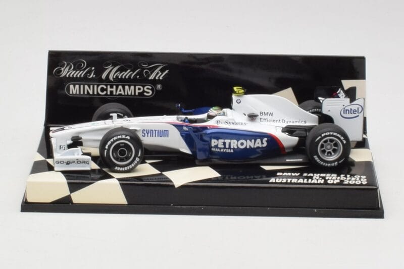 BMW Sauber F1.09 #5 N. Heidfeld Australian GP 2009 Minichamps 1:43 400090006 Metāls