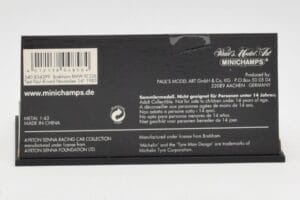 Brabham BMW BT52B A. Senna Test Car Paul Ricard 14 November 1983 Minichamps 1:43 540834399 Metāls — attēls 4 no 5