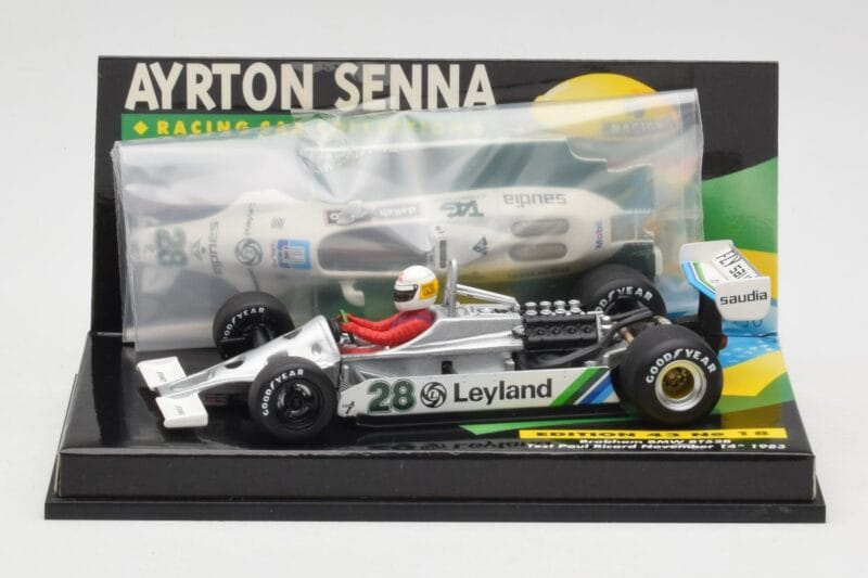 Brabham BMW BT52B A. Senna Test Car Paul Ricard 14 November 1983 Minichamps 1:43 540834399 Metāls