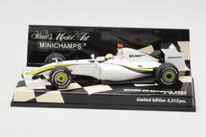 Brawn GP Mercedes BGP001 #22 J. Button Showcar 2009 Minichamps 1:43 400090092 Metāls