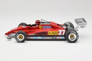 Ferrari 126C2 #27 G. Villeneuve GP Belgium 1982 MCG 1:18 MCG18629F Metāls — attēls 3 no 6