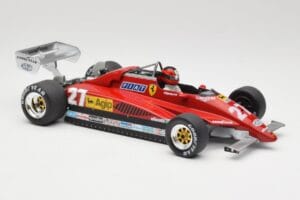 Ferrari 126C2 #27 G. Villeneuve GP Belgium 1982 MCG 1:18 MCG18629F Metāls — attēls 4 no 6