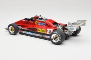Ferrari 126C2 #27 G. Villeneuve GP Belgium 1982 MCG 1:18 MCG18629F Metāls — attēls 5 no 6