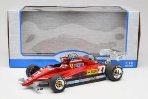 Ferrari 126C2 #27 G. Villeneuve GP Belgium 1982 MCG 1:18 MCG18629F Metāls — attēls 6 no 6