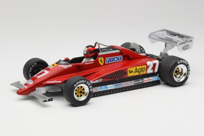 Ferrari 126C2 #27 G. Villeneuve GP Belgium 1982 MCG 1:18 MCG18629F Metāls