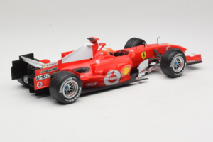 Ferrari 248 F1 #5 M. Schumacher German GP Hockenheimring 2006 Hot Wheels 1:18 J2887 Metāls — attēls 2 no 6