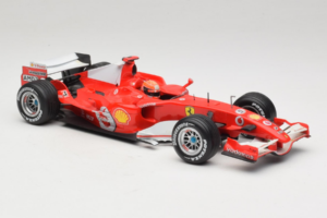 Ferrari 248 F1 #5 M. Schumacher German GP Hockenheimring 2006 Hot Wheels 1:18 J2887 Metāls — attēls 4 no 6