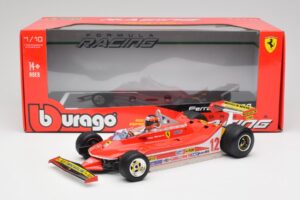 Ferrari 312T4 #12 G. Villeneuve United States Grand Prix East Winner 1979 Bburago 1:18 18-16814-18-01546 Metāls — attēls 6 no 6