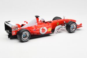 Ferrari F2003-GA #2 R. Barrichello F1 2003 Hot Wheels 1:18 B1024 Metāls — attēls 2 no 6