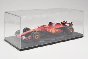 Ferrari SF-24 #16 C. Leclerc Emilia Romagna Grand Prix 2024 Bburago 1:18 18-16821-L-IMOLA-SHOWCASE Metāls — attēls 6 no 7