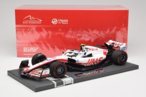 Haas VF-22 #47 M. Schumacher British GP 2022 Minichamps 1:18 117221047 Sveķi — attēls 7 no 7