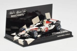 Honda RA106 #12 J. Button Hungarian GP Winner F1 2006 Minichamps 1:43 400060112 Metāls — attēls 2 no 5