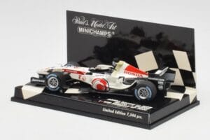 Honda RA106 #12 J. Button Hungarian GP Winner F1 2006 Minichamps 1:43 400060112 Metāls — attēls 3 no 5