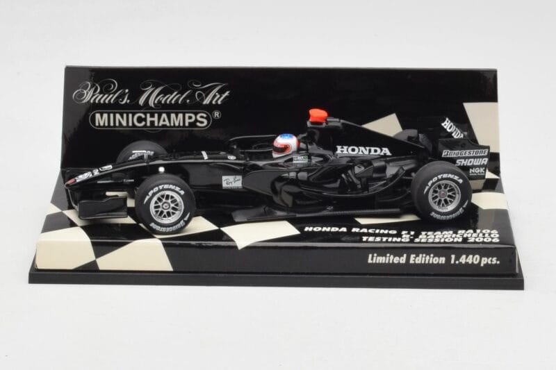 Honda RA106 #11 R. Barrichello Test Car 2006 Minichamps 1:43 400060211 Metāls
