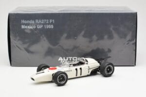 Honda RA272 #11 R. Ginther Mexican Grand Prix 1965 AUTOart 1:18 86597 Metāls — attēls 8 no 8