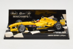 Jordan EJ14 Ford #18 N. Heidfeld Jordan Ford F1 Team Showcar 2004 Minichamps 1:43 400040088 Metāls