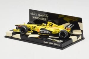 Jordan Honda EJ11 #7 H-H. Frentzen F1 2001 Minichamps 1:43 400010011 Metāls — attēls 3 no 5