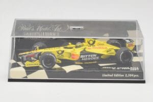 Jordan Honda EJ11 #7 H-H. Frentzen F1 2001 Minichamps 1:43 400010011 Metāls — attēls 5 no 5