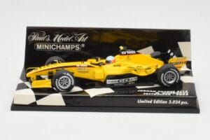 Jordan EJ15 Toyota R. Doornbos Test Driver F1 2005 Minichamps 1:43 400050039 Metāls
