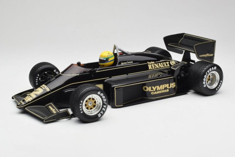 Lotus Renault 97T John Player Special #12 A. Senna Portuguese GP 1985 1st Victory Minichamps 1:12 540851292 Metāls