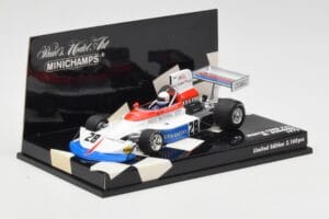 March Ford 751 #28 M. Donohue Race Car 1975 Minichamps 1:43 430750028 Metāls — attēls 2 no 5
