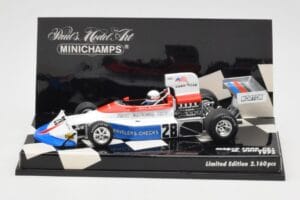 March Ford 751 #28 M. Donohue Race Car 1975 Minichamps 1:43 430750028 Metāls