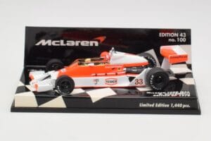 McLaren Ford M26 B. Giacomelli British GP 1978 Minichamps 1:43 530784333 Metāls
